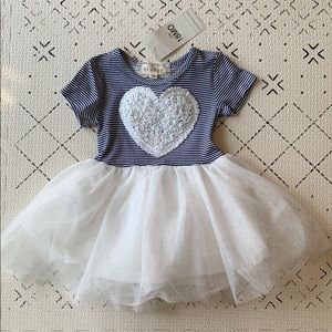 Girls Heart Dress and Tutu